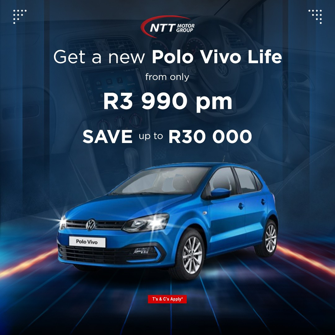 Get a new Polo Vivo Life image from NTT Volkswagen Krugersdorp
