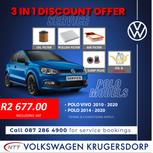3 IN 1 DISCOUNT OFFER image from NTT Volkswagen Krugersdorp